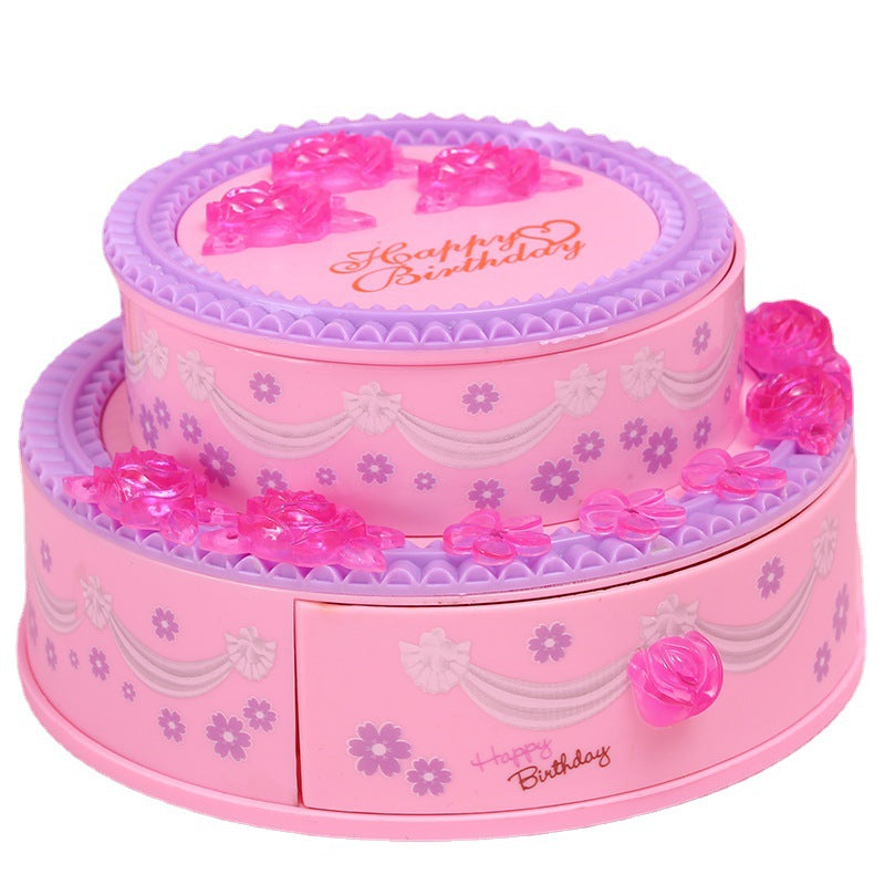 Creative Birthday Cake Music Jewelry Box