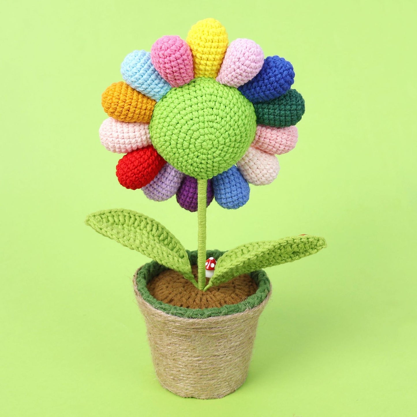 Crocheted potted plant 020