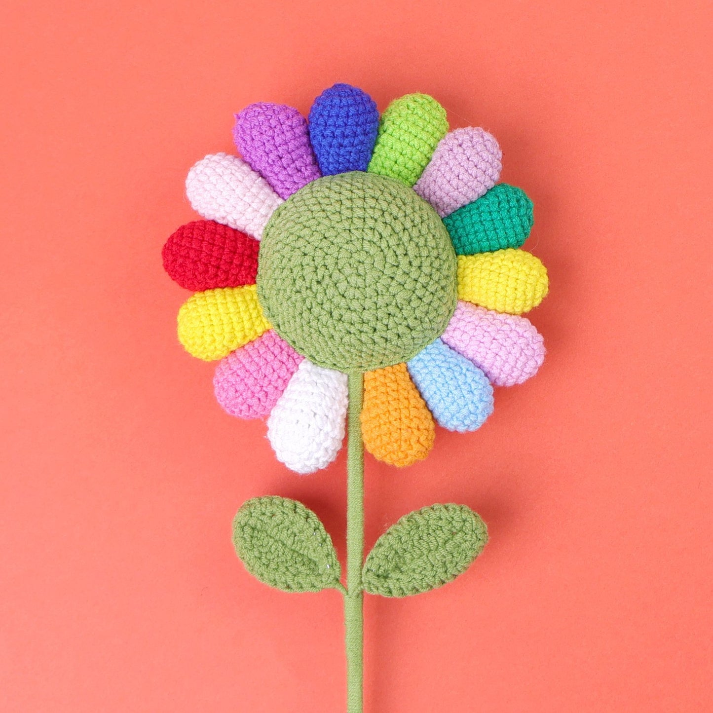 Crocheted Single Flower 003