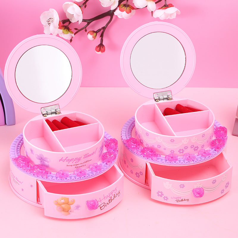Creative Birthday Cake Music Jewelry Box