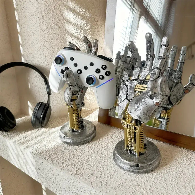 Cyberpunk manipulator game controller stand headphone storage rack desktop ornaments room storage artifact