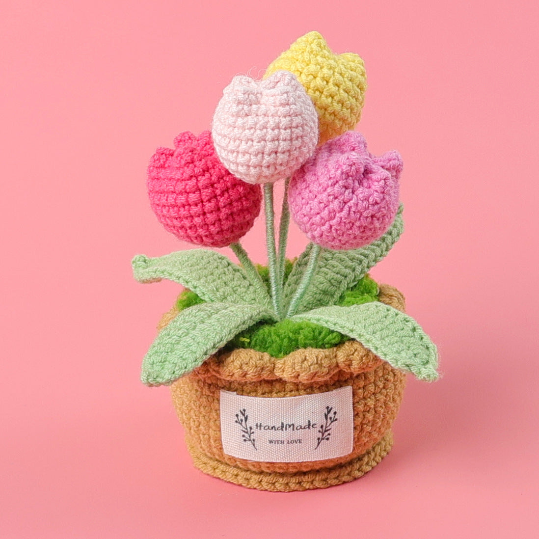 Crocheted potted plant 014
