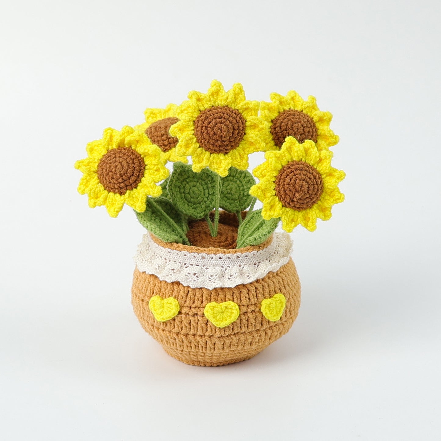 Crocheted potted plant 018