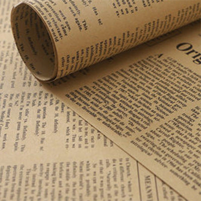 Kraft paper English newspaper