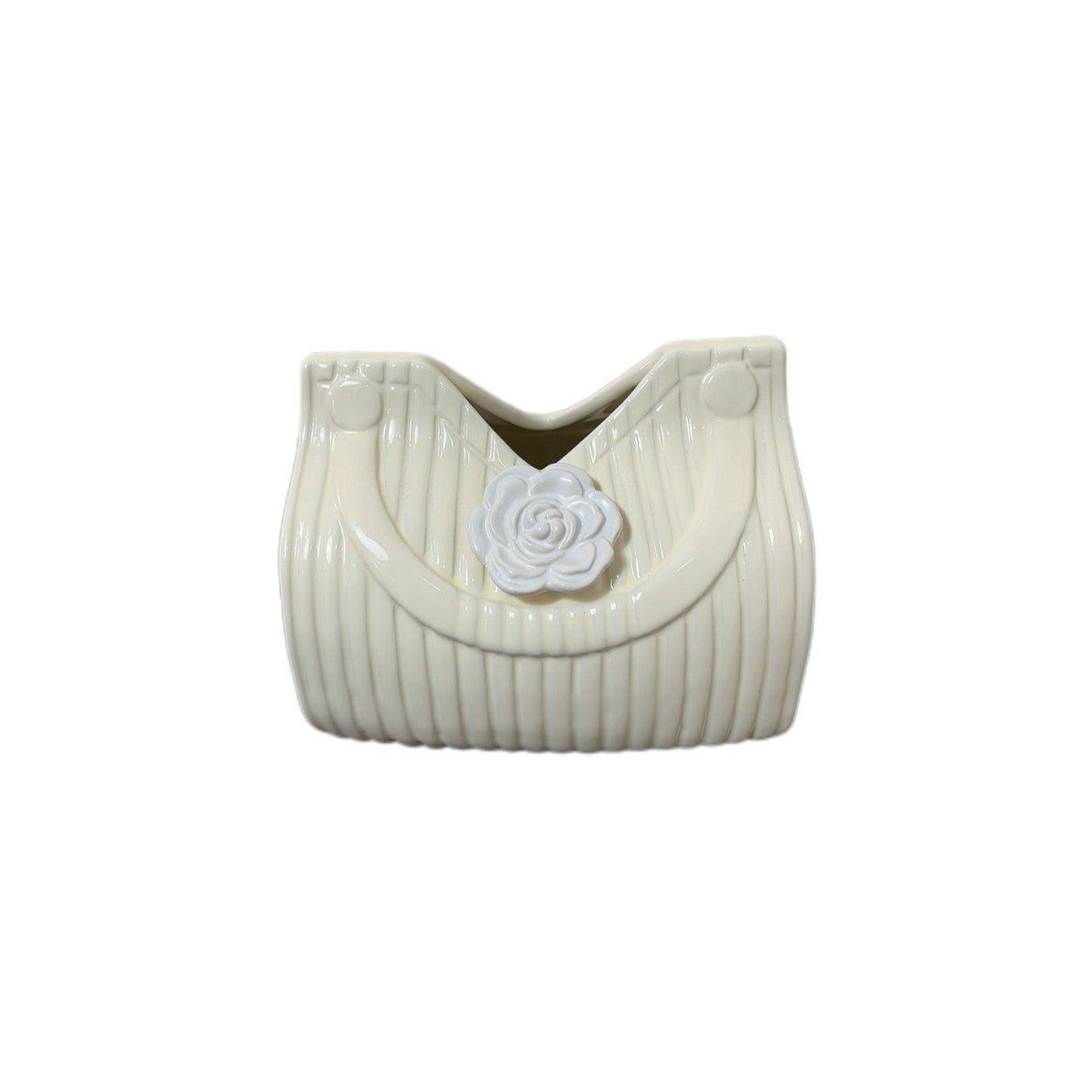 Luxury camellia ceramic tissue box home high value ornaments