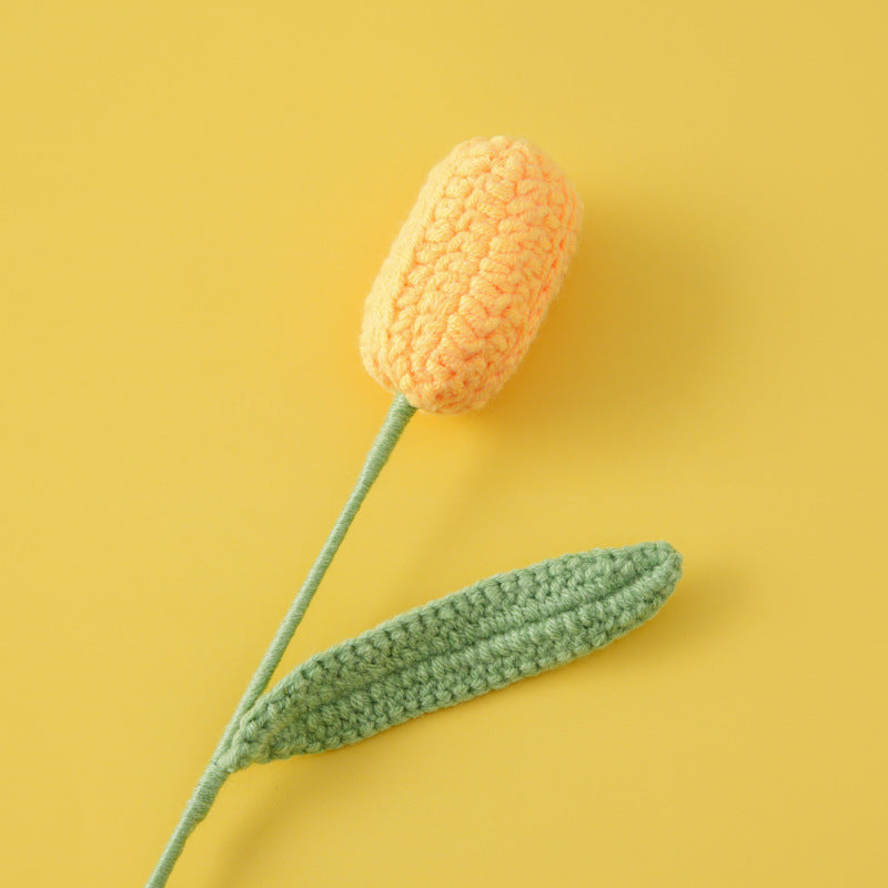 Crocheted Tulip Flower Branch