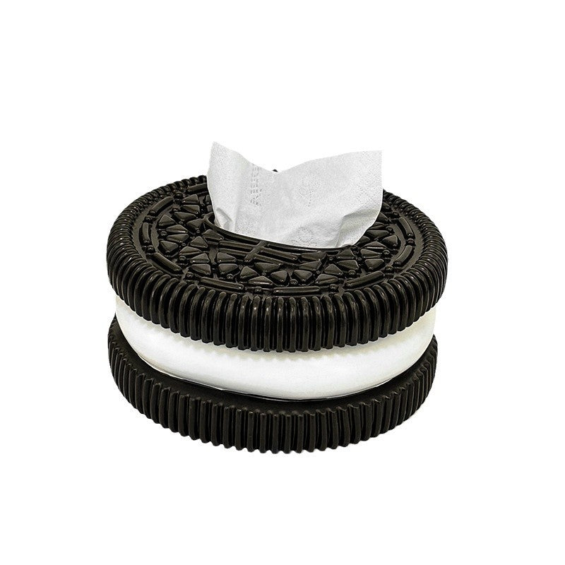 Creative simple Oreo tissue box home living room bedroom desktop high-grade tissue box decoration ornaments