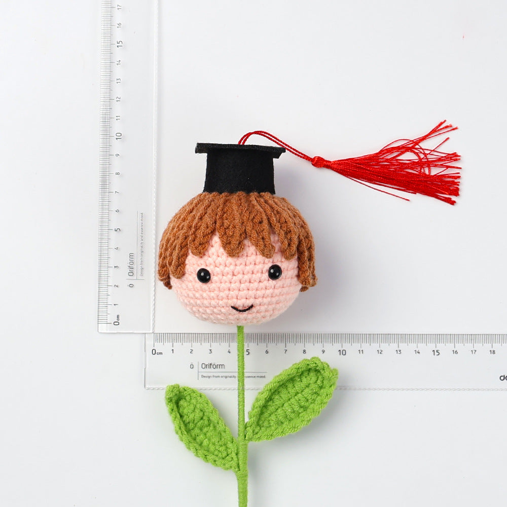 Handmade crocheted graduation season gift for boys and girls