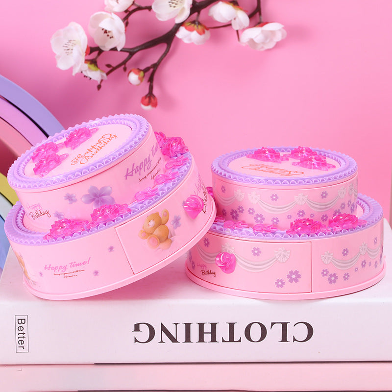 Creative Birthday Cake Music Jewelry Box