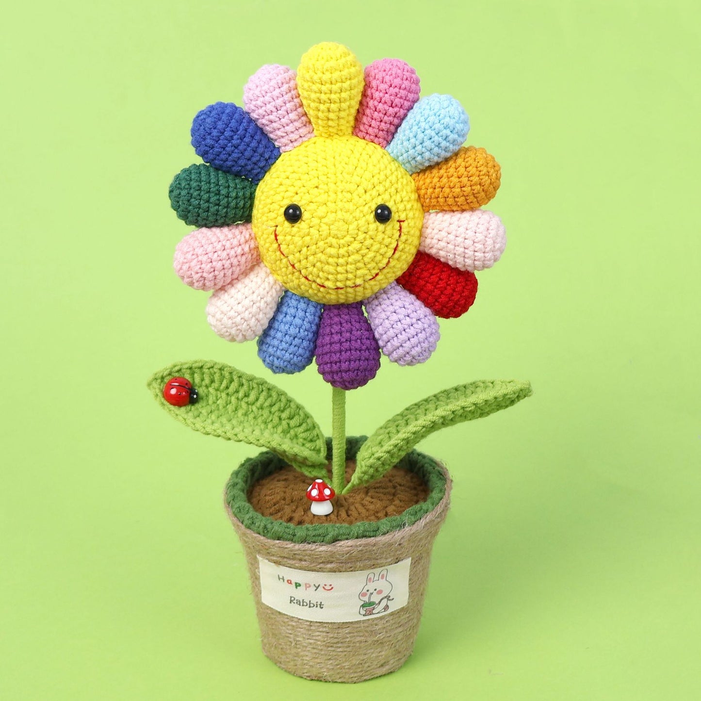 Crocheted potted plant 020
