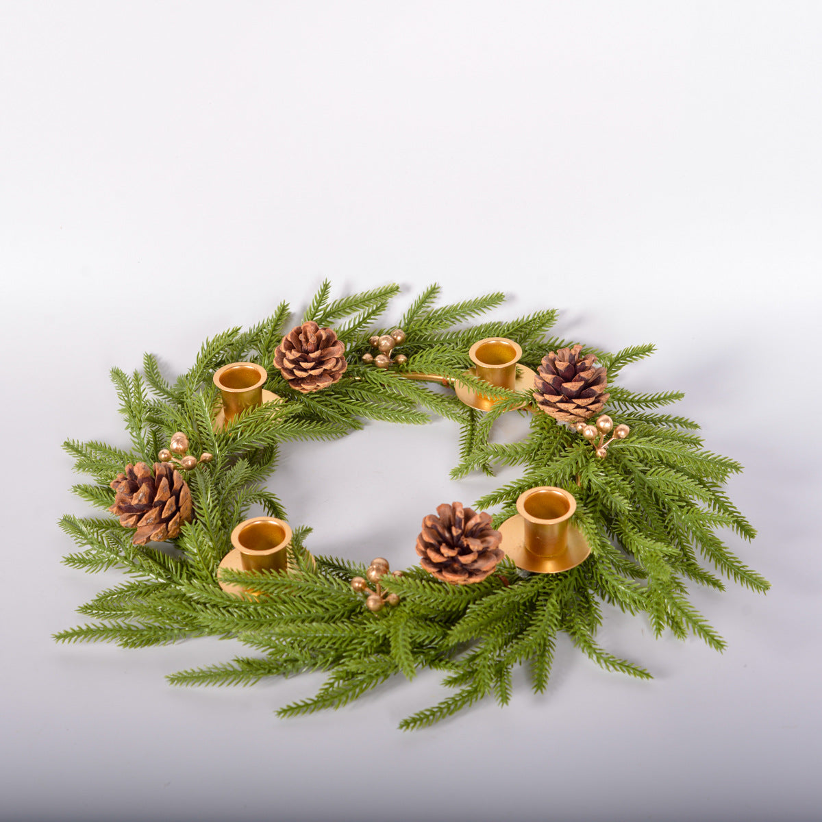 Christmas simulation wreath candle link festival atmosphere decoration home dinner party layout table setting