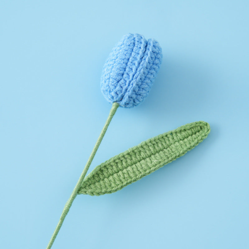 Crocheted Tulip Flower Branch
