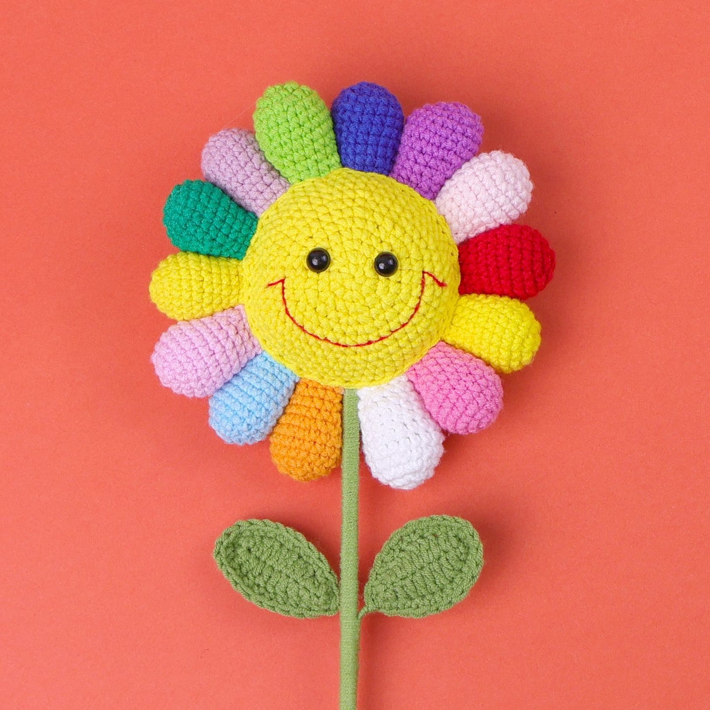 Crocheted Single Flower 003