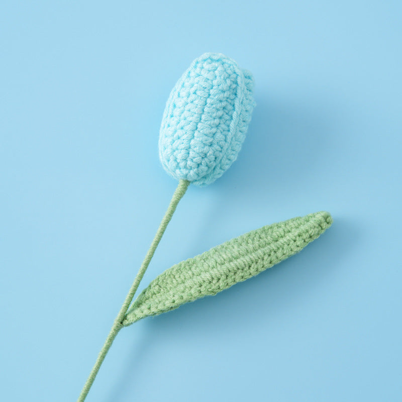 Crocheted Tulip Flower Branch