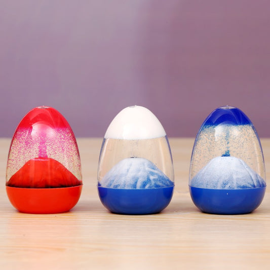 Creative volcanic eruption ornaments volcano hourglass