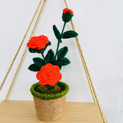 Crocheted potted plant 025