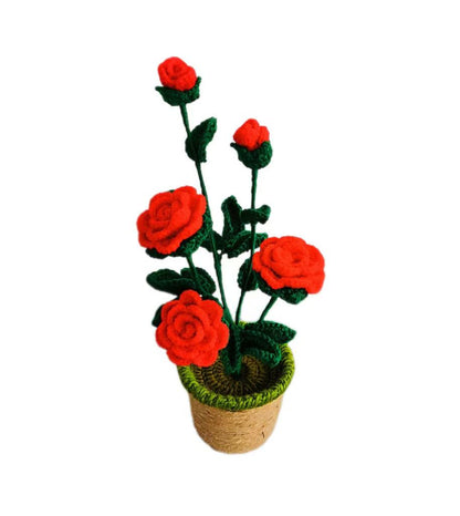 Crocheted potted plant 025