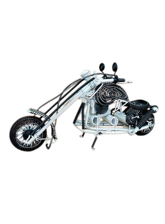 [Super Big Harley] Motorcycle Model Colored Aluminum Wire Crafts Handmade Large Aluminum Braiding