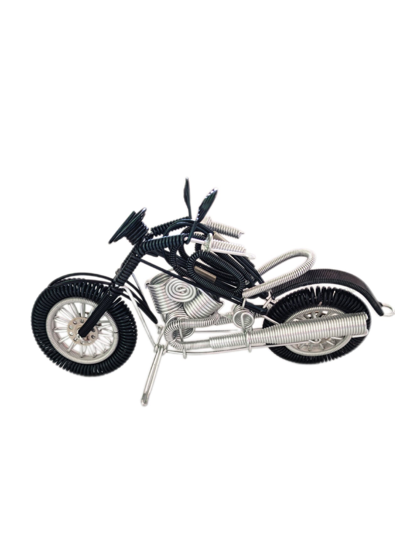 [Big Motorcycle] Handmade Aluminum Wire Weaving Crafts Home Furnishings Motorcycle Shape Decoration