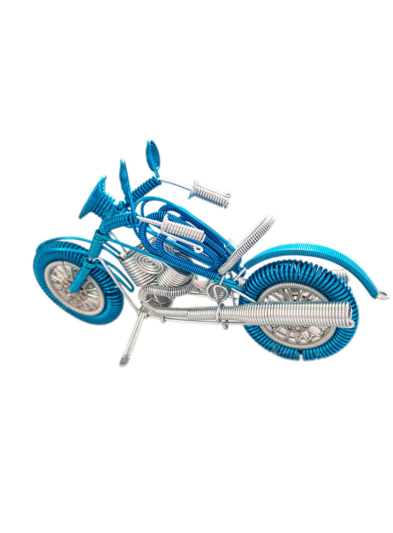 [Big Motorcycle] Handmade Aluminum Wire Weaving Crafts Home Furnishings Motorcycle Shape Decoration