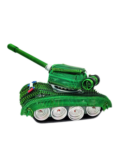 [Tank] New tank shape, colorful aluminum wire artwork, handmade metal ornaments