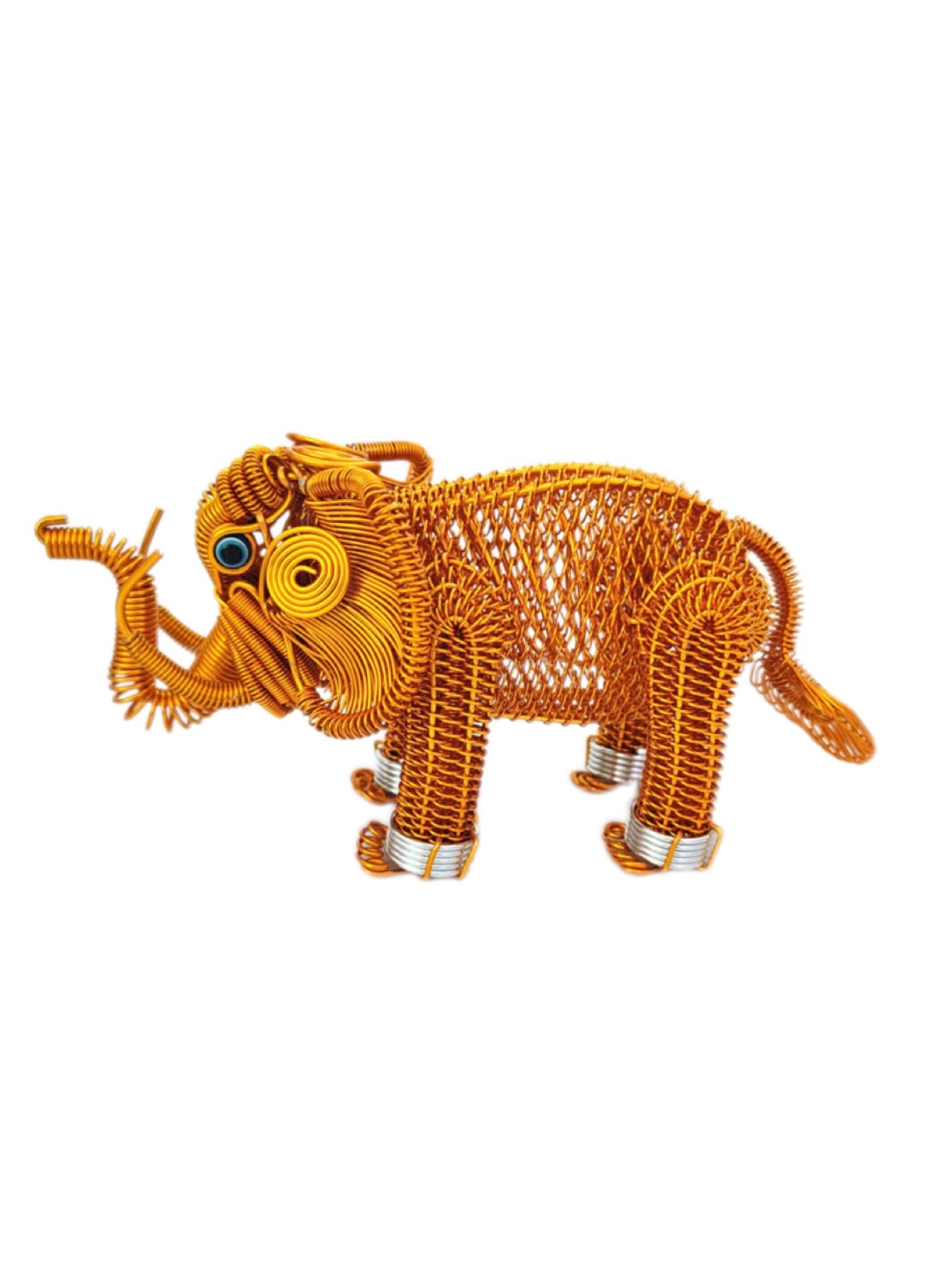 【 Little Elephant】Hand-woven aluminum wire elephant crafts