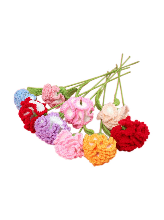 Crocheted carnations