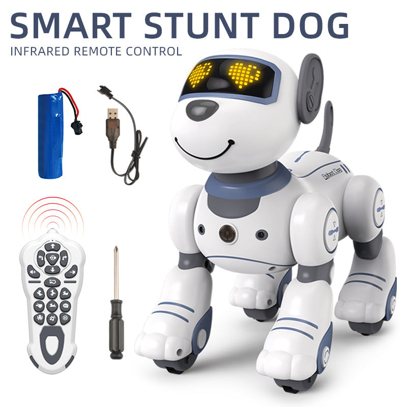 Intelligent remote control robot dog early education programming touch sensing electric stunt simulation toy dog electronic pet
