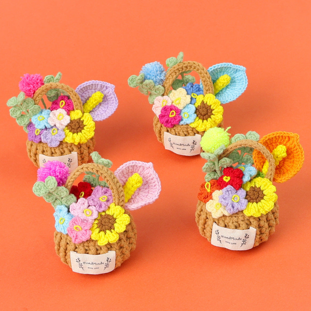 Crocheted potted plant 007