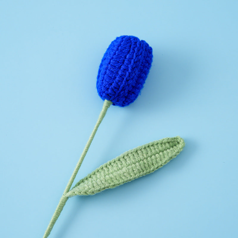 Crocheted Tulip Flower Branch