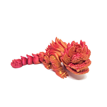 3D printed lion ornament with movable joints