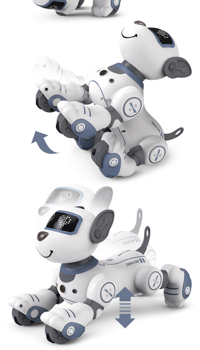Intelligent remote control robot dog early education programming touch sensing electric stunt simulation toy dog electronic pet