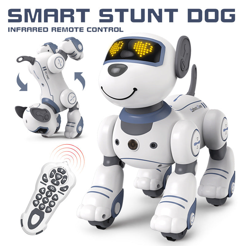 Intelligent remote control robot dog early education programming touch sensing electric stunt simulation toy dog electronic pet