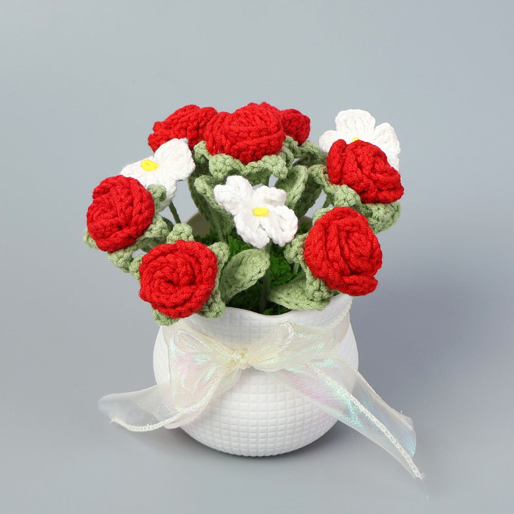 Crocheted potted plant 029