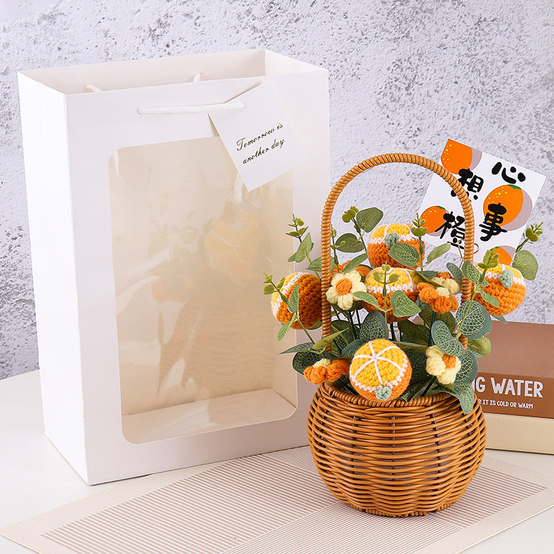 Crocheted potted plant 026