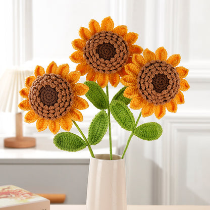 Crocheted Single Flower 002