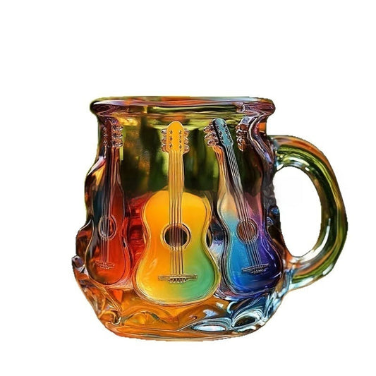 Guitar Art Mug, transparent resin mug crafts