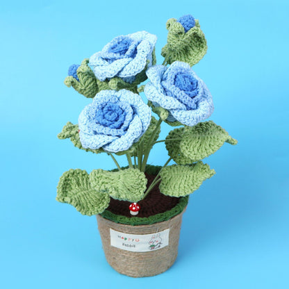 Crocheted potted plant 002