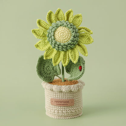 Crocheted potted plant 043