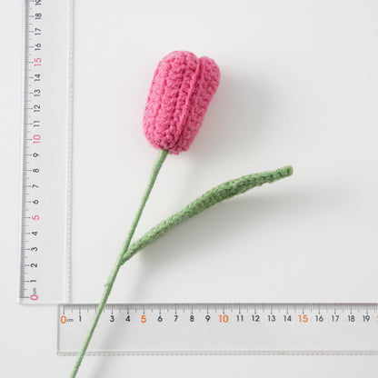 Crocheted Tulip Flower Branch