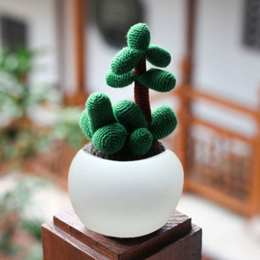 Crocheted potted plant 028