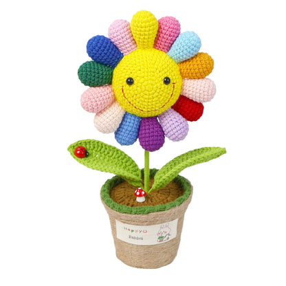 Crocheted potted plant 020