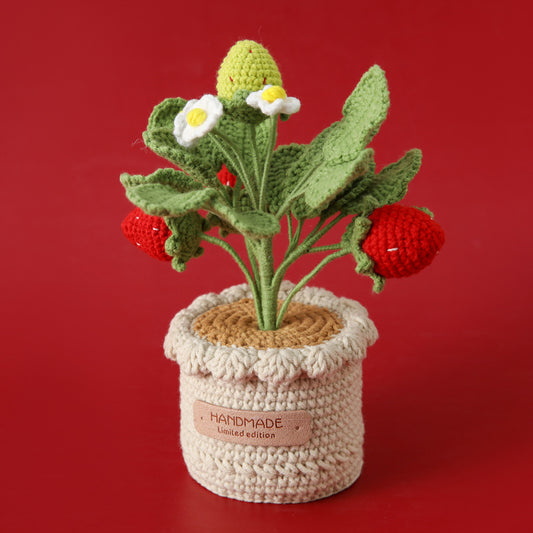 Crocheted potted plant 039