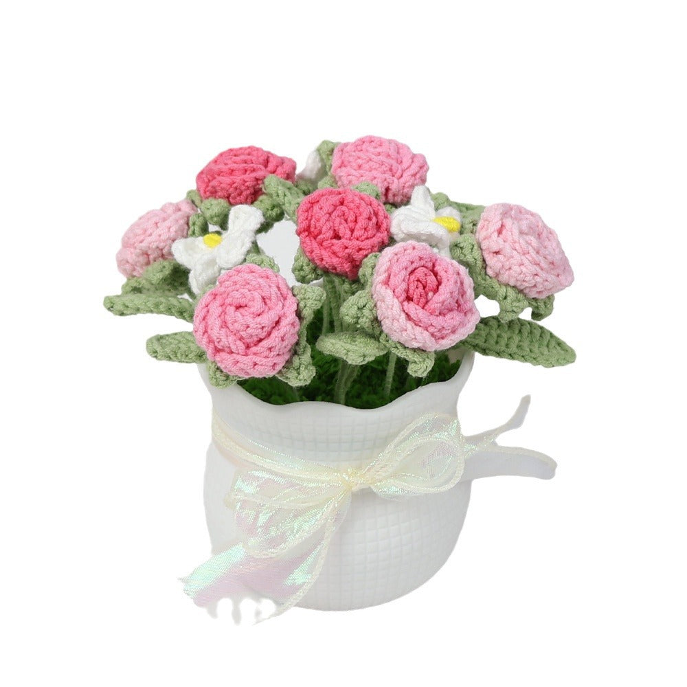 Crocheted potted plant 029
