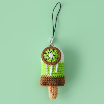 Crocheted Fruit popsicle pendant