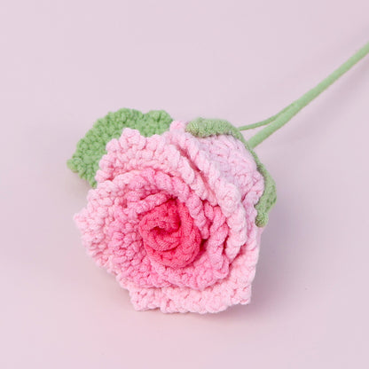 Crocheted roselle roses