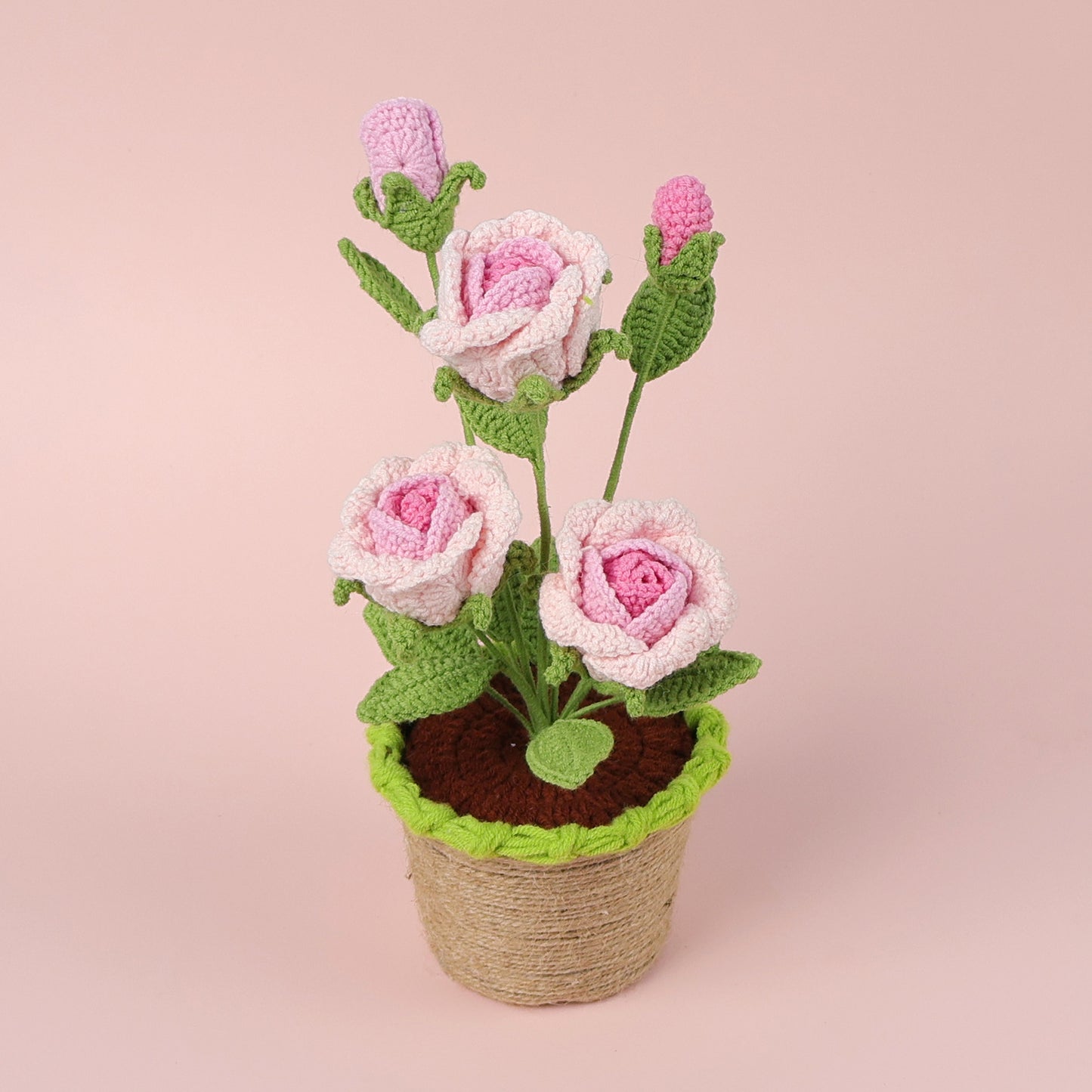 Crocheted potted plant 003