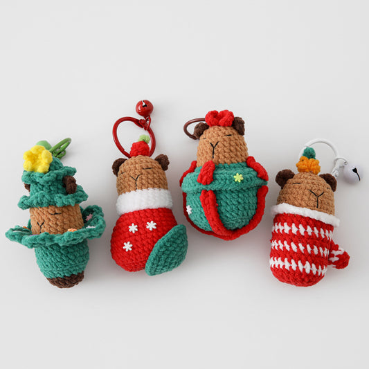 Crocheted Christmas Keychain