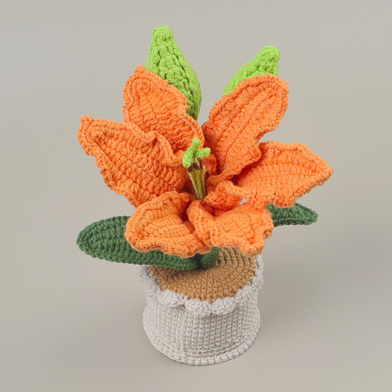 Crocheted potted plant 021