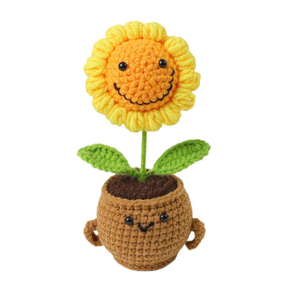 Crocheted potted plant 013